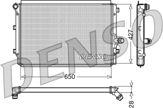 DRM32017 Radiateur de refroidissement moteur — AHE 102116/A