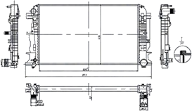 350213212600 Radiateur de refroidissement moteur — AHE 102140/A