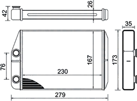 350218443000 Radiateur de chauffage — AHE 93961