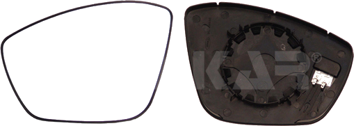 Verre de rétroviseur, rétroviseur extérieur — PEUGEOT — ALKAR 6431296