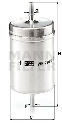 WK 730/3 Fuel filter — 00000021 ES086