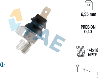 Indicateur de pression d'huile — ROVER — FAE 11320