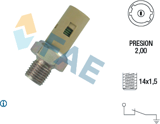 Indicateur de pression d'huile — RENAULT — FAE 12360