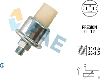 14860 Sender Unit, oil pressure — FAE 14860