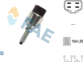 Interrupteur de feu stop — HONDA / KIA / MITSUBISHI / OPEL — FAE 24600