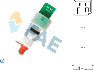 24667 Contacteur, clutch control (cruise control) — FAE 24667