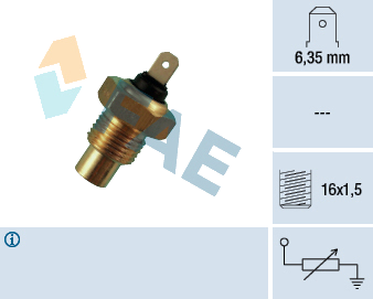 Sonde de température, liquide de refroidissement — ALFA ROMEO / FIAT — FAE 31050