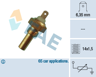Sonde de température, liquide de refroidissement — BMW / SKODA — FAE 31290