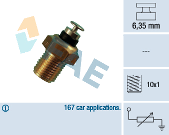 Sonde de température, liquide de refroidissement — AUDI / SEAT / VOLVO / VW — FAE 32110