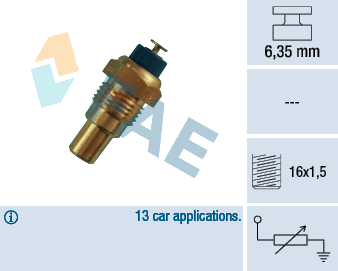 Sonde de température, liquide de refroidissement — OPEL — FAE 32210