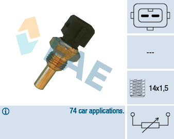 Sonde de température, liquide de refroidissement — BMW — FAE 32560