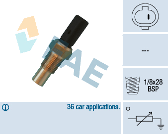Sonde de température, liquide de refroidissement — TOYOTA — FAE 32650