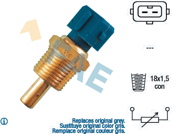 Sonde de température, liquide de refroidissement — FIAT / IVECO / LANCIA — FAE 33150