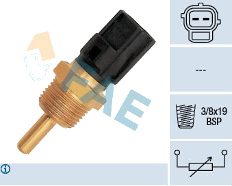 Sonde de température, liquide de refroidissement — CITROËN / HYUNDAI / MITSUBISHI / PEUGEOT — FAE 33310