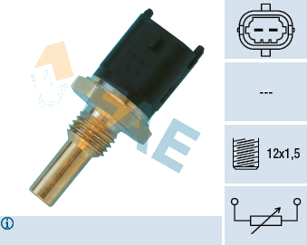 Capteur de température du liquide de refroidissement — ALFA ROMEO / FIAT / LANCIA / OPEL — FAE 33680