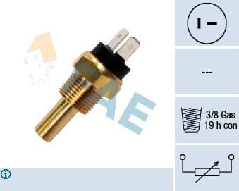 Sonde de température, liquide de refroidissement — HYUNDAI / MITSUBISHI — FAE 33800