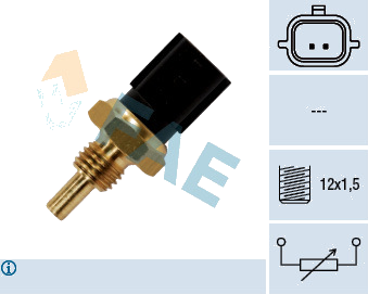 Sonde de température, liquide de refroidissement — NISSAN / RENAULT — FAE 33840