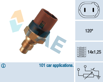 Capteur de température du liquide de refroidissement — RENAULT — FAE 34100