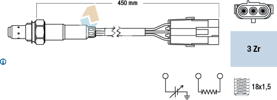 Sonde lambda — RENAULT — FAE 77114