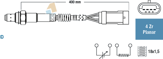 Sonde lambda — RENAULT — FAE 77206