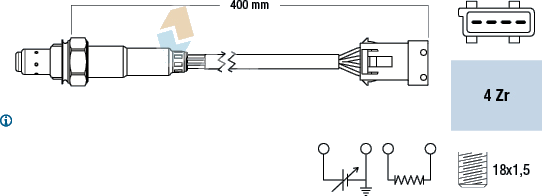 Sonde lambda — CITROËN / PEUGEOT — FAE 77211
