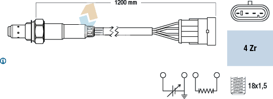Sonde lambda — ALFA ROMEO / FIAT — FAE 77221