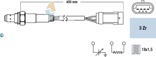 77222 Sonde lambda — FAE 77222