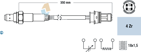 Sonde lambda — BMW / MINI / ROVER — FAE 77243