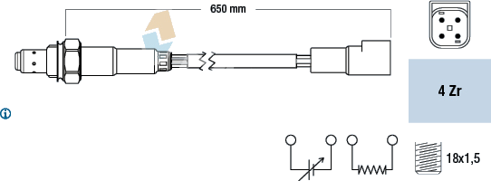 Sonde Lambda — FORD — FAE 77245