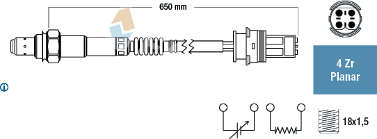 Sonde Lambda — MERCEDES-BENZ — FAE 77249