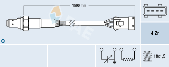 77286 Sonde lambda — FAE 77286