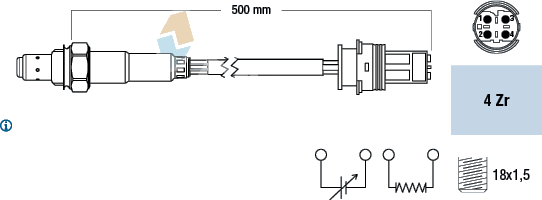Sonde lambda — BMW / MINI — FAE 77504