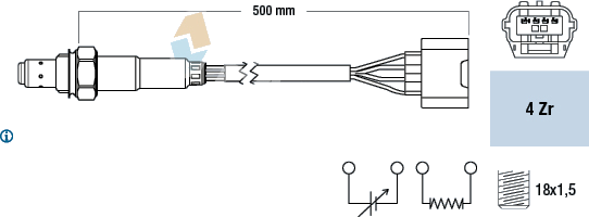 77583 Sonde lambda — FAE 77583
