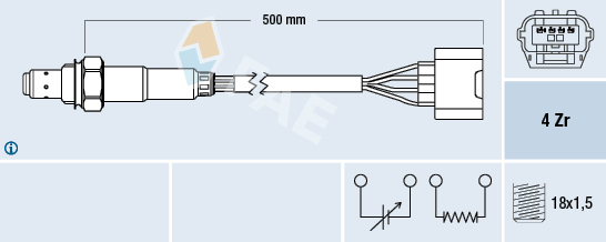 77583 Sonde lambda — FAE 77583
