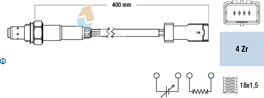 Sonde lambda — CITROËN / PEUGEOT — FAE 77590