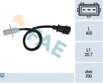Capteur d'angle, vilebrequin — FIAT — FAE 79003