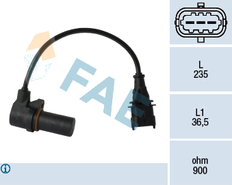 Générateur d'impulsions, vilebrequin — HONDA / OPEL / VAUXHALL — FAE 79068