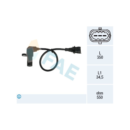 Capteur d'angle, vilebrequin — OPEL — FAE 79069