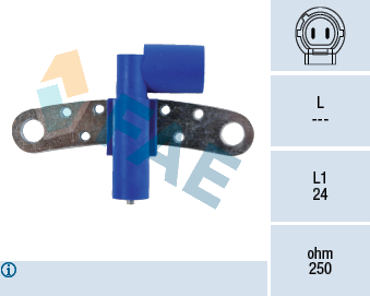 Capteur d'angle, vilebrequin — DACIA / NISSAN / RENAULT — FAE 79215