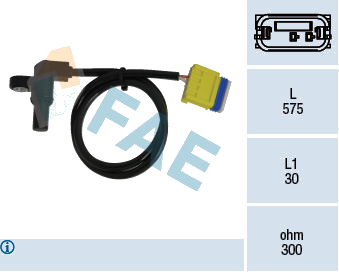 Capteur de vitesse de roue, boîte automatique — CITROËN / CITROËN/PEUGEOT / FIAT / RENAULT — FAE 79223
