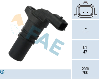 Capteur d'angle, vilebrequin — DACIA / MERCEDES-BENZ / NISSAN / RENAULT — FAE 79318