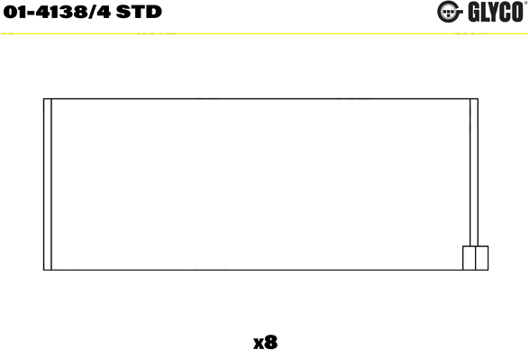 01-4138/4 Coussinets de bielle, cote standard — FEDERAL MOGUL 01-4138/4-STD