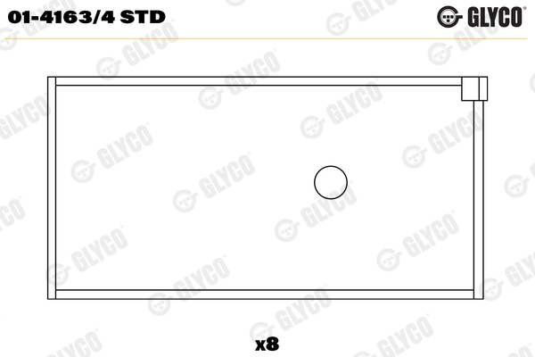 01-4163/4 Coussinets de bielle, cote standard — FEDERAL MOGUL 01-4163/4-STD