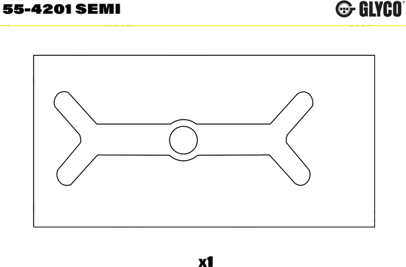 55-4201 SEMI Small End Bushes, connecting rod — FEDERAL MOGUL 55-4201-SEMI