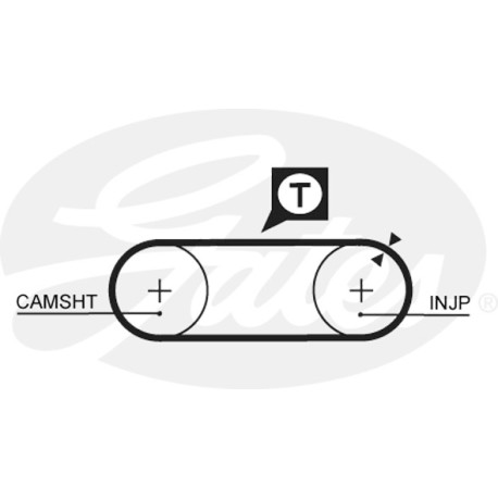 Courroie crantée — AUDI / VW — GATES 5246