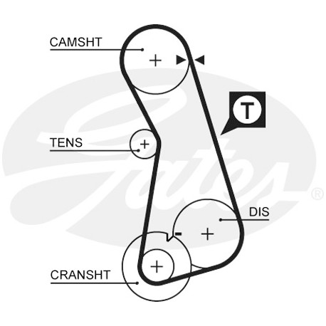 Courroie crantée — AUDI / SEAT / VW — GATES 5308