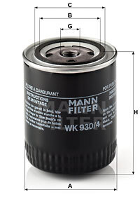 WK 930/4 Fuel filter — 00000021 GF608