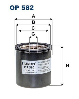 OP 582 Oil filter — 00000021 GL227