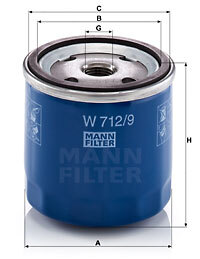 W 712/9 Oil filter — 00000021 GL231