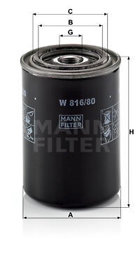 W 816/80 Oil filter — 00000021 GL632